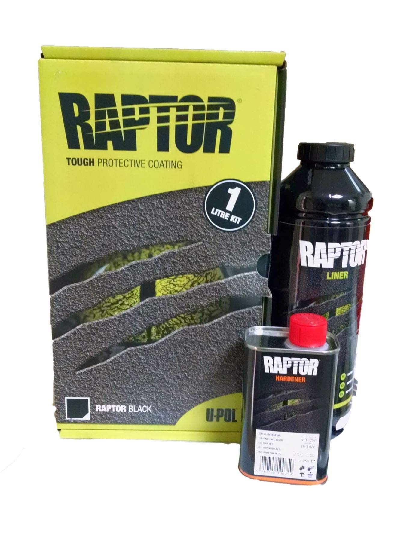 Raptor Upol Black 1 x 750ml Tough Urethene Coating Liner 1 x 250ml