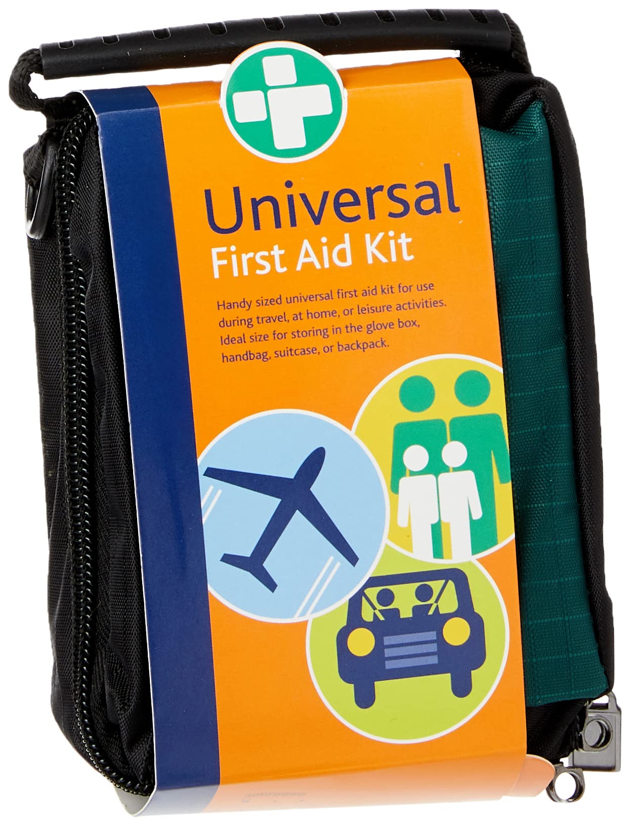 Universal First Aid Kit in Green Helsinki Bag - Small - Suitable for Home, Car or Outdoors