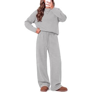 Hyggeweir Girls 2 Piece Sweatsuit Set | Back to School, Kids Sweatsuit, Teen Sweat Set, Airport Outfit, Drop Shoulder Sweatsh