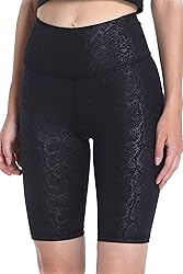 DOP DOVPOD Women's Yoga Shorts Shiny High Waist