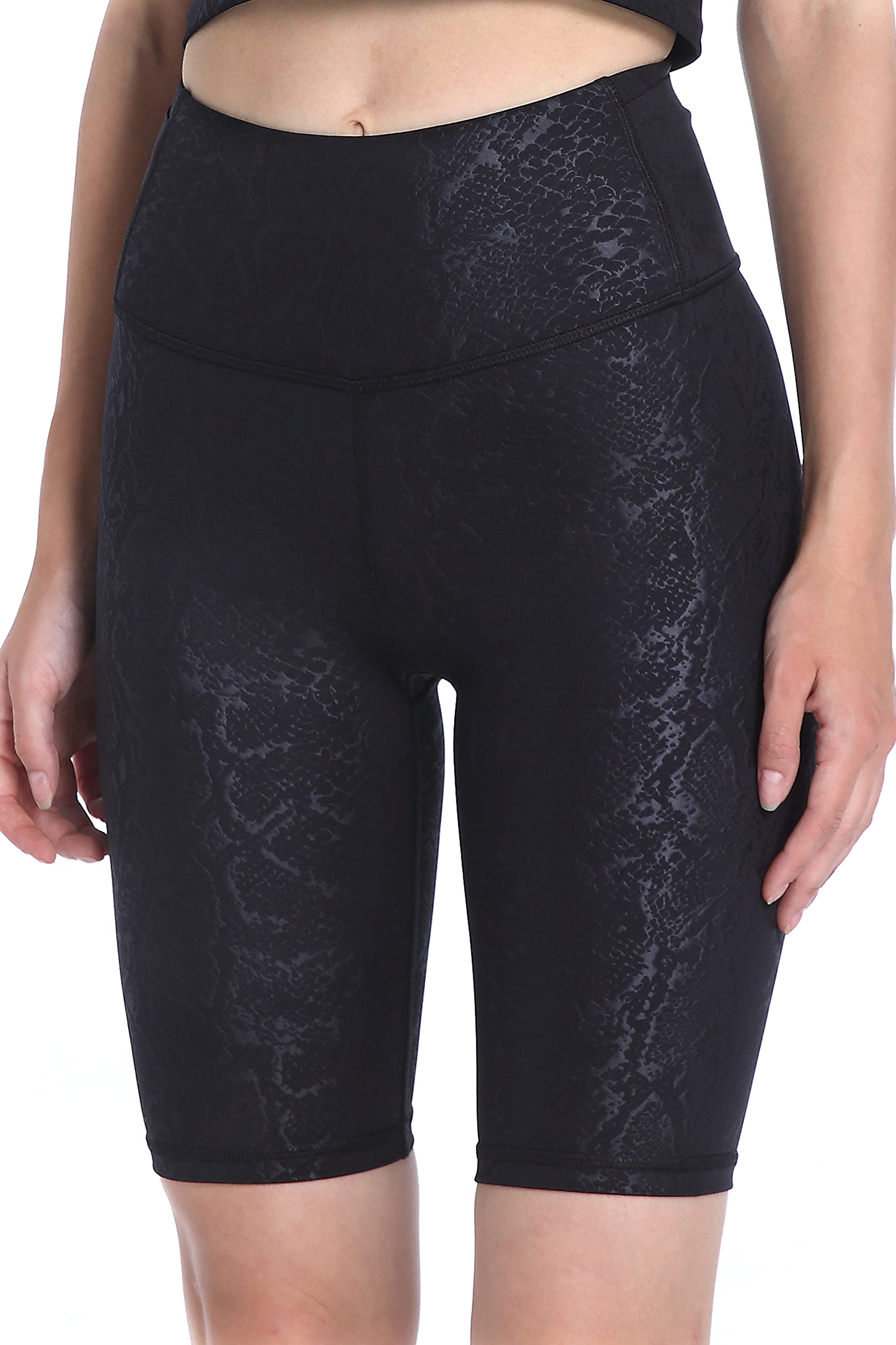 DOP DOVPOD Women's Yoga Shorts Shiny High Waist