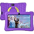 Kids Tablet, 7 inch Android Tablet for Kids, 9GB RAM 32GB ROM Quad-Core Toddler Tablet with Shockproof Case, Bluetooth, WiFi, Parental Control, 2MP+2MP Dual Camera, GPS, Games (Purple)