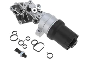 RATCHROLL Engine Oil Filter Base Housing Assembly for VW Jetta Golf 2.5L Upgraded Aluminum Alloy Transmission Oil Cooler with