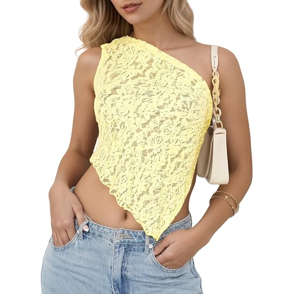 トップス EAPHI ONE SHOULDER LACE PULLOVER ONE SHOULDER LACE PULLOVER