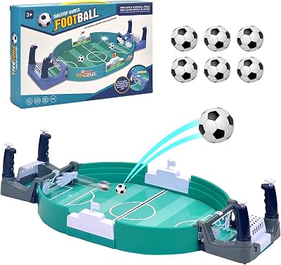 Yizemay Mini Table Football Game – 16.5 x 8.3 in Tabletop Foosball Toys