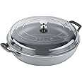 Staub Cast Iron 3.5-qt Braiser with Glass Lid - Graphite Grey