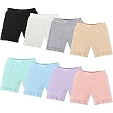 Boyiee 8 Pack Girls Shorts Toddler Bike Dance Gymnastics Yoga Safety Active Under Dress Shorts