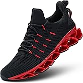 Mens Slip On Walking Shoes Blade Non Slip Tennis Running Shoes Lightweight Workout Breathable Mesh Fashion Sneakers