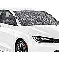 FrostGuard Plus | Winter Windshield Cover for Ice and Snow, Standard Size (Snowflake) - Built-in Security Panels, Wiper Blade Coverage + Mirror Covers - Fits Standard Size Cars, 59 x 41 Inches