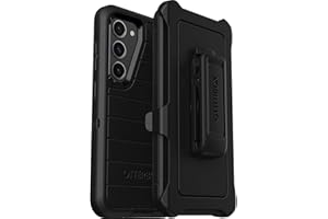 OtterBox Galaxy S23 (Only) - Defender Series Case - Black, Rugged & Durable - with Port Protection - Includes Holster Clip Kickstand - Microbial Defense Protection - Non-Retail Packaging