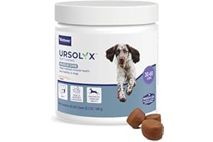 Virbac URSOLYX Soft Chews for Dogs | Muscle Health Support for Senior, Active or Recovering Dogs, Medium | 60 Count 2- Month Supply