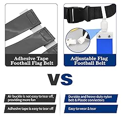 DkOvn Flag Football Belt, 14pcs Adjustable Flag