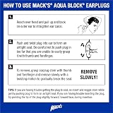 Mack's AquaBlock Ear Plugs 3 Pairs Clear Silicone Waterproof Comfort view 9