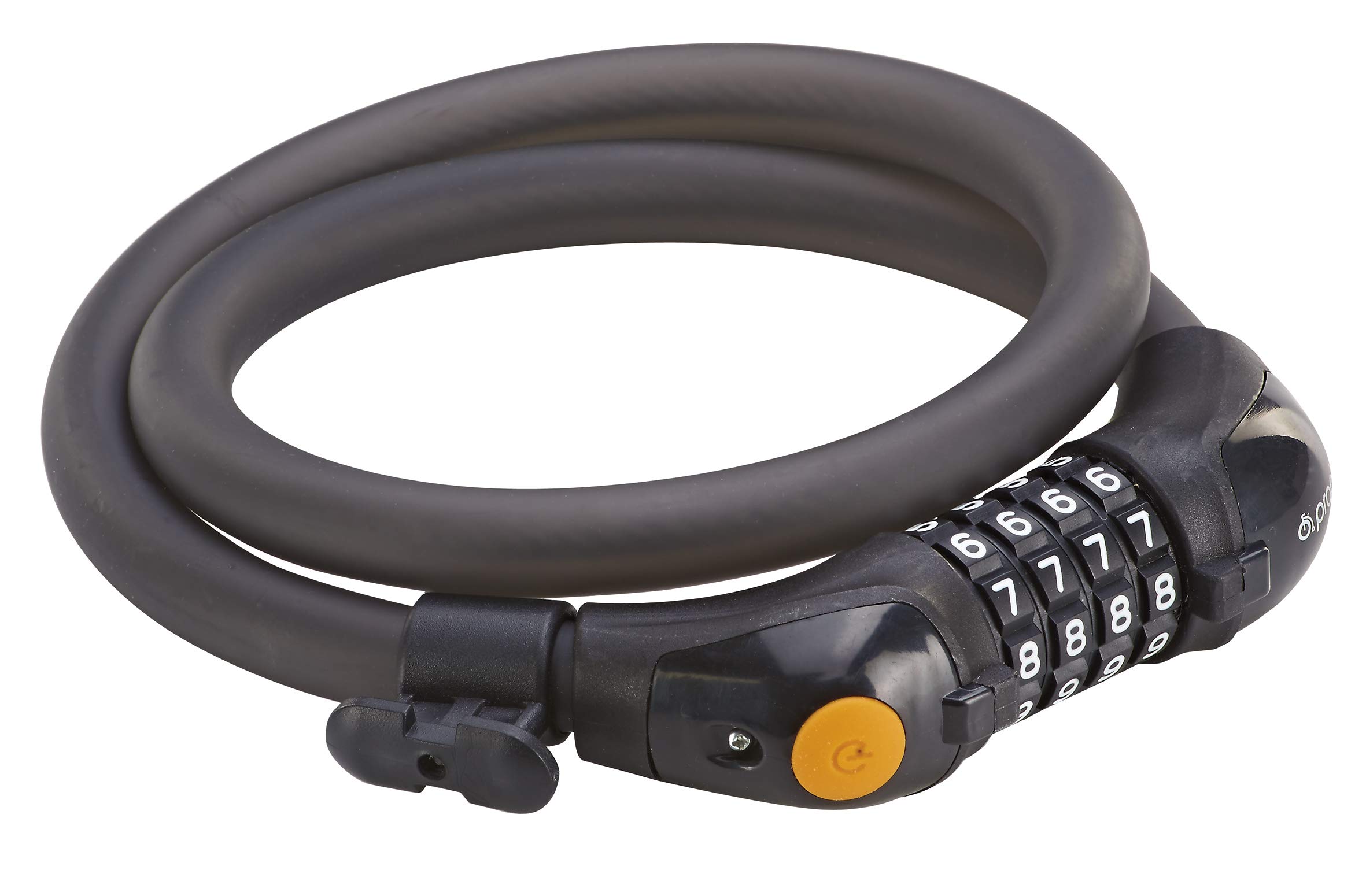Prophete Combination Cable Lock with Holder - Multi-Colour, 15 mm/80 cm