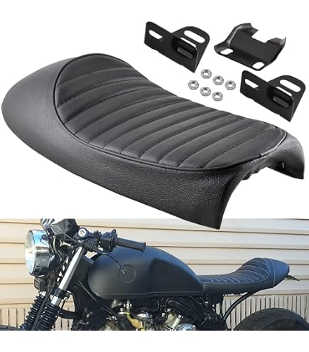 Capot De Selle Arrière ABS Pour Moto Cafe Racer - Universel, Couleur Noir (ou Bleu/beige/orange) - Dimensions 270 X 265 Mm