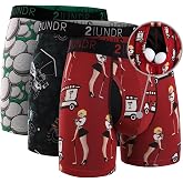 2UNDR Swing Shift 6" Mens Boxer Brief 3-Pack, Mens Underwear with Patented Joey Pouch, Modal Underwear Men, Moisture Wicking