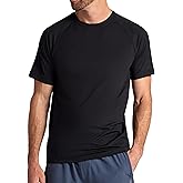 Gaiam Mens Supine Crewneck Top, Relaxed Fit, Stretch Midweight Material