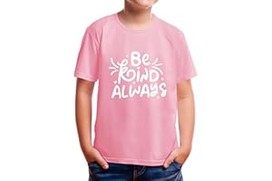 Pink Shirt Day for Kids, Anti Bullying Be Kind Pink Shirt Unisex Round Neck Cotton for Youth Child Boys Girls Toddler