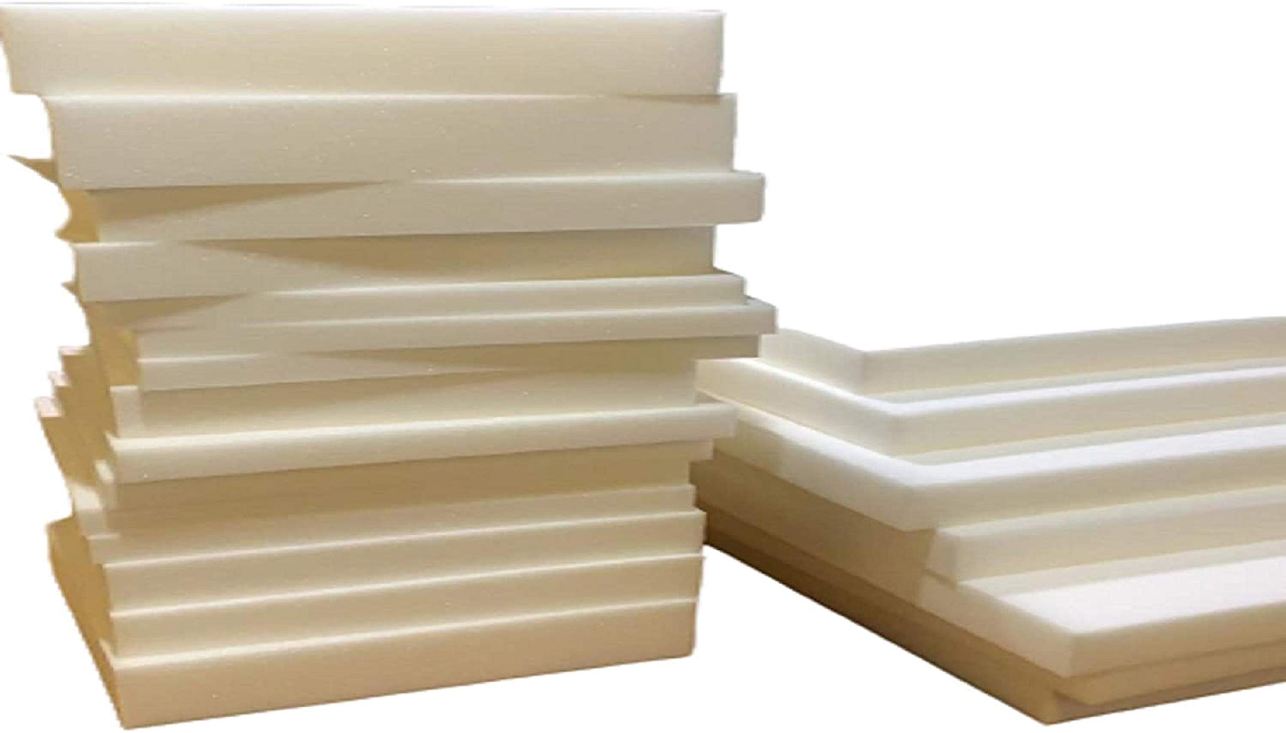 TOPSTYLE COLLECTION Replacement Sofa seat cushions High denisty Foam off-cut ANY THICKNESS (Upholstery Foam Thickness 2", 50cm x 40cm)