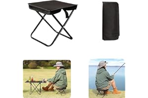 KCTOAMZ Outdoor Camping Folding Chair Stool,13" Portable Ultralight Foldable Beach Fishing Chairs Handbag Travel Picnic Fishi