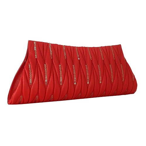 Element Cart Causal Red Clutch for Woman/Girls