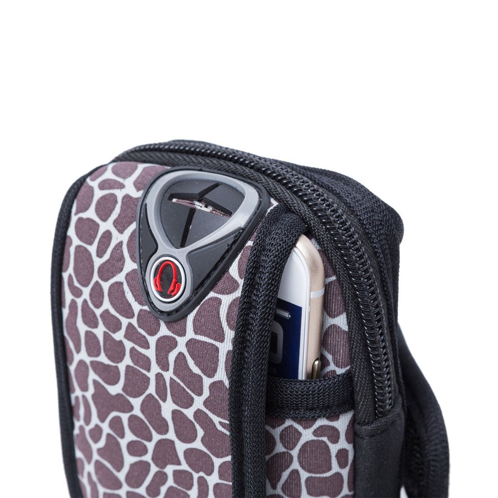 Aiyuda Sports Workout Running Armband Case Multipurpose Arm Phone Bag Pouch with Earphone Hole for iPod iPhone 4 4S 5 5S 6 and Keys Cards Light Grey