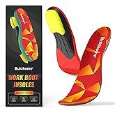 Bukihome Achilles Tendonitis Insoles for Men & Women –Insoles for Standing All Day with Heel Cushion for Heel Pain, Fatigue, Plantar Fasciitis, Heel Spur-Women 9-10 | Men 7-8