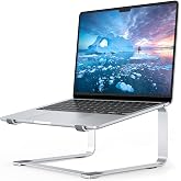 SOUNDANCE Laptop Stand for Desk, Metal Riser, Fits 12-17.3 Inch, Silver | Ergonomic 6-Inch Elevation, Heavy-Duty Stability, E
