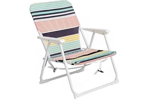 AFFAVON Small Webbed Patio Lawn Chairs Beach Chairs 1 Packs - Lightweight, Sturdy, Comfortable, Portable, and Stylish Folding Chairs for Yard, Garden for Kid or Lady