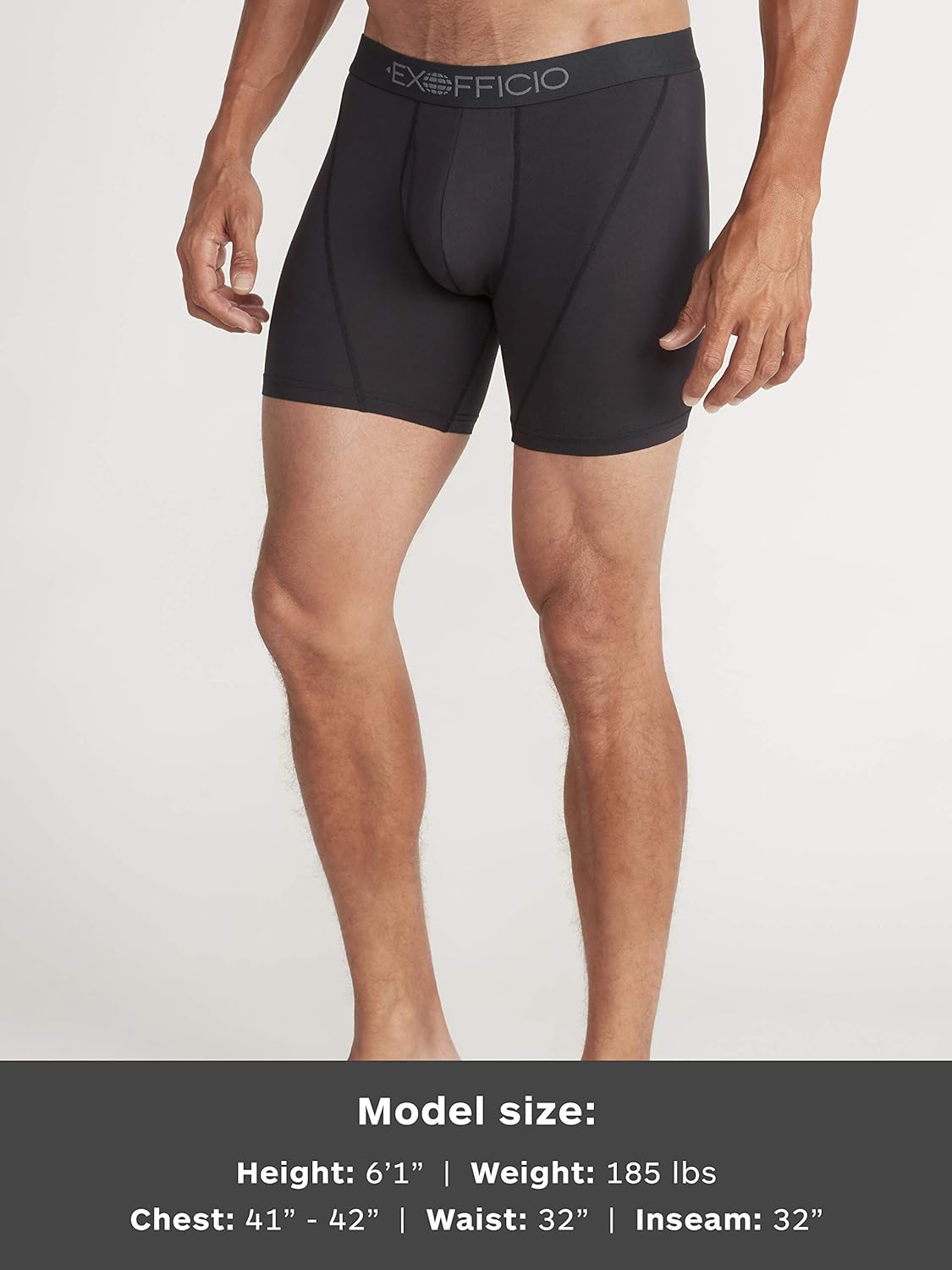 ExOfficio Men's Give-n-go Sport Mesh 2.0 Boxer Brief 6": Clothing