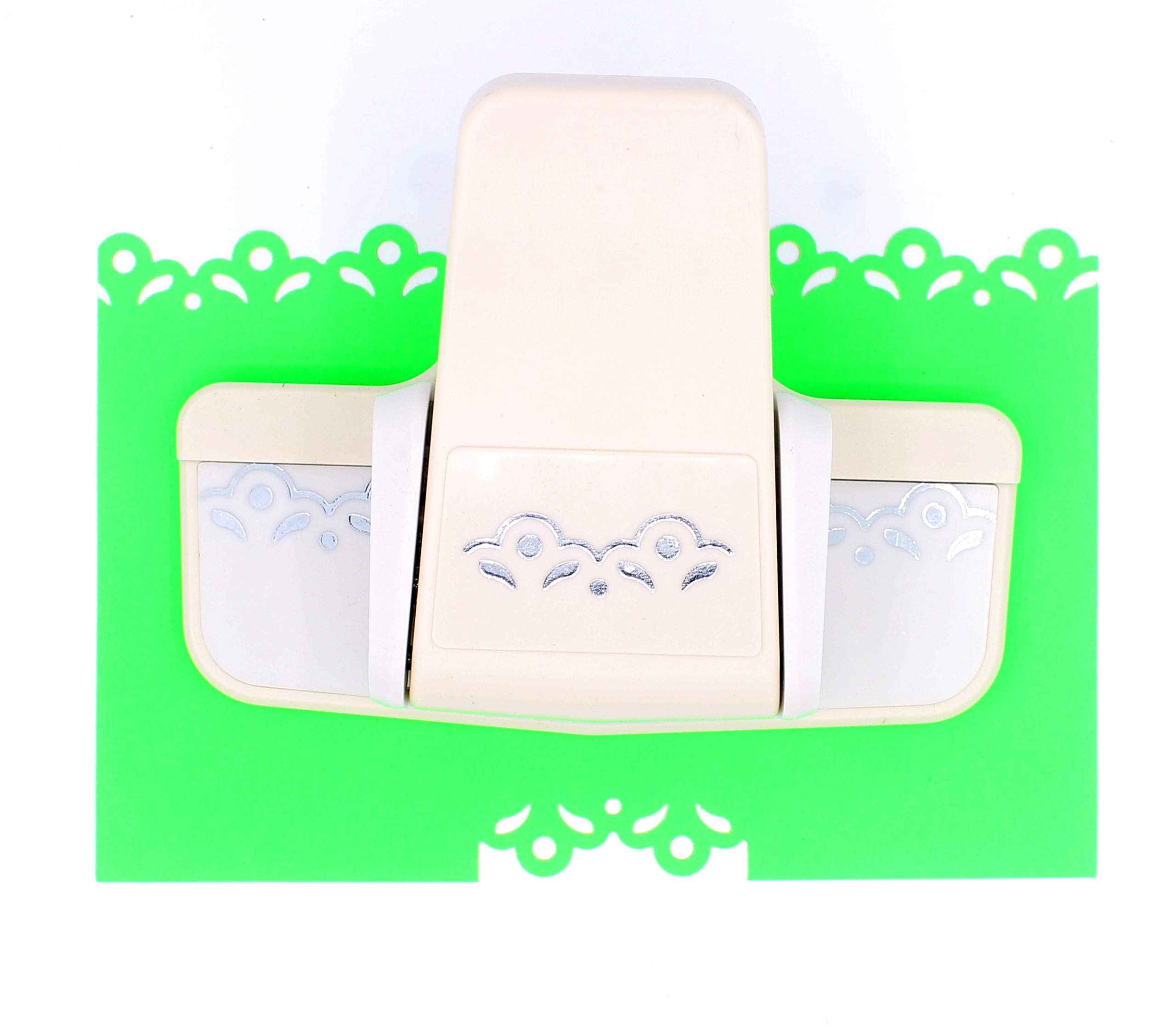 Kucaa Handmade Scrapbooking Edge Puncher Fancy Border Punch Jasmine Flower Design DIY Paper Cutter (Jasmine Flower)