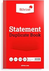 Silvine Duplicate Statement Book 1-100 with Index Sheet 210x127mm