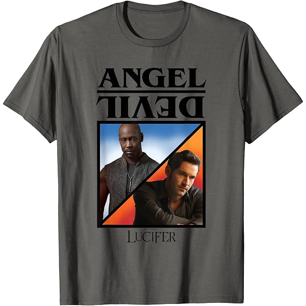 Maglietta Uomo Nero XXL "What Is It You Truly Desire" | T-Shirt Lucifer Morningstar | Fatto A Mano Ricamata Broider Studio