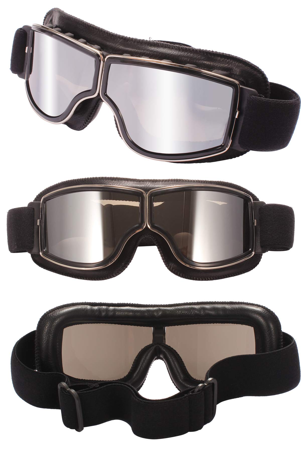 TYSKL Retro Motorcycle Goggles Helmet ATV Bike Motocross Riding Glasses