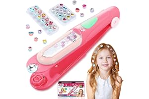 HatchHaven Hair Gem Stamper Kit,Hair Styling Tool with Reusable Shining Diamonds,Bling Hair Jewels for Girls Toys Quick Gems Hair Jeweler Hair Bedazzler Birthday Gifts Toys for Girls Ages 3-12