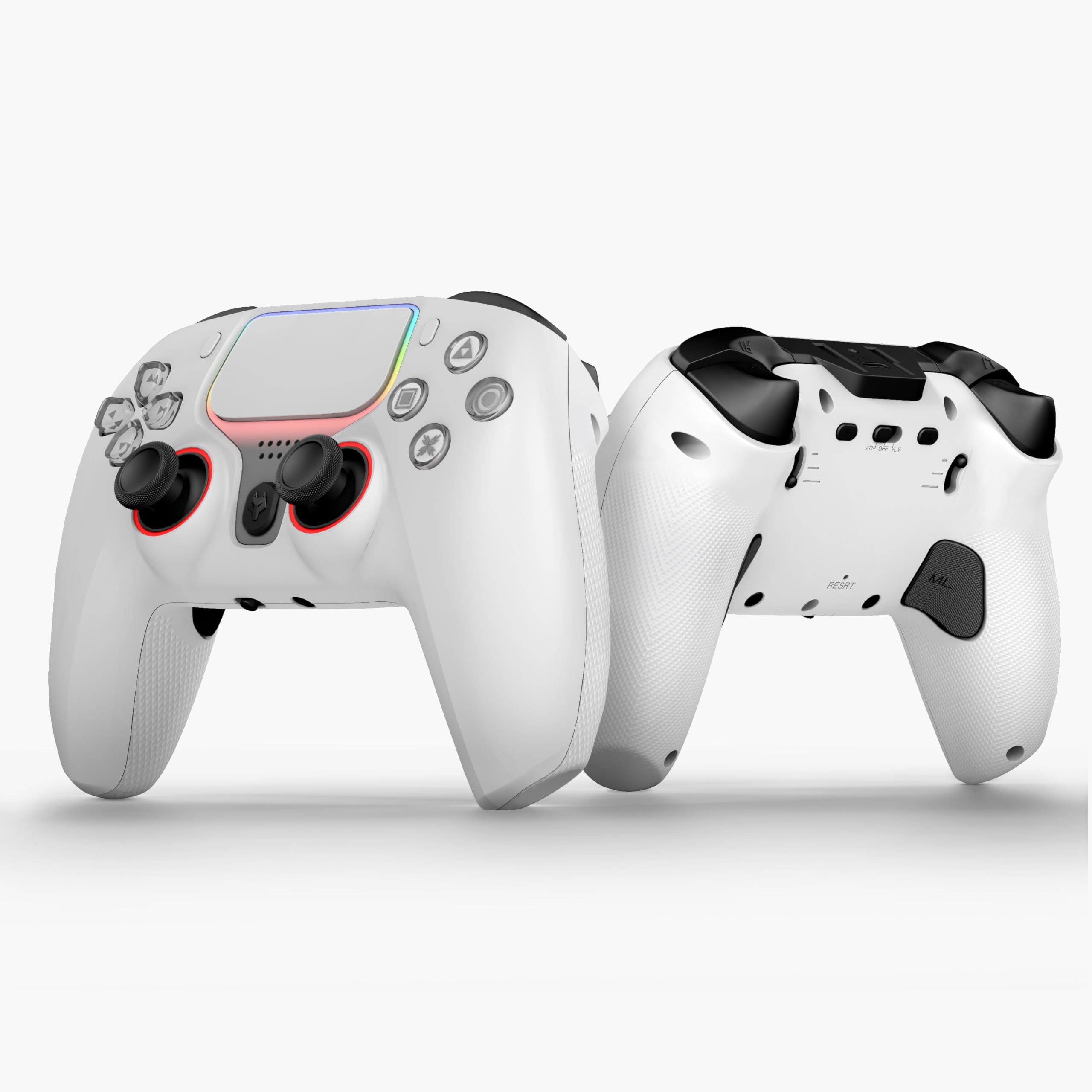 NBCP X-2 Wireless 5th Generation Elite Gamepad for PlayStation 4 Controller ,PS4 pro controller,with 1000mAh Battery/USB C Cable - Dual Motors,Macro programming buttons, 6-Axis Gyro, 3.5mm Audio Jack,TURBO mode, Multi Touch Pad & Drift repair function, Compatible with PS4/Slim/Pro/PC/IOS/Android