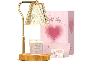 BYART Candle Warmer Lamp with Timer Dimmable Gifts for Women, Adjustable Height Wax Warmer Lamp for Scented Candles, House Warming Gifts for New Home Modern Farmhouse Decor