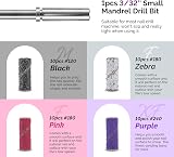MelodySusie 10Pcs Diamond Carbide Nail Drill Bits Set 40 Sanding Bands 3.1mm view 6