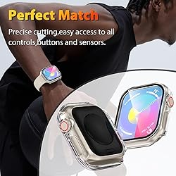 EWUONU 2 Pack Hard Case for Apple Watch Series 10