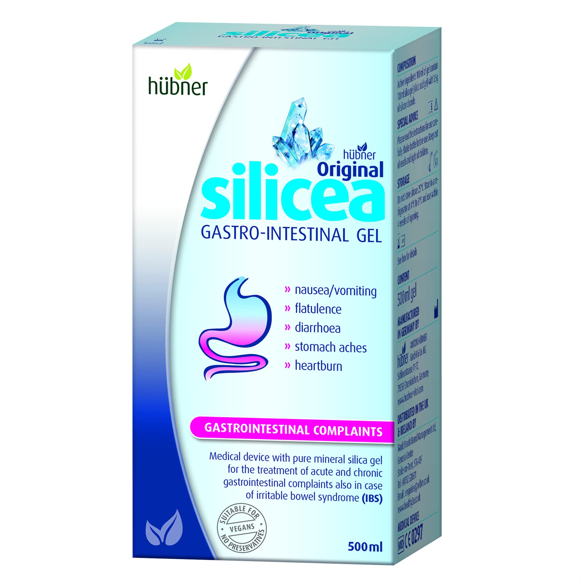 Hubner 500ml Silicea Gastrointestinal Gel