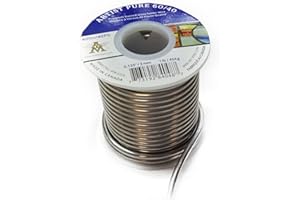 Artist Pure 60/40 Premium Stained Glass Solid Core Solder Wire, 1/8" Diameter, 1 Pound Spool