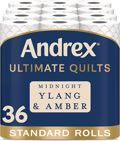 Andrex Ultimate Quilt Toilet Roll 36 3-Ply Midnight Ylang Amber Fragrance