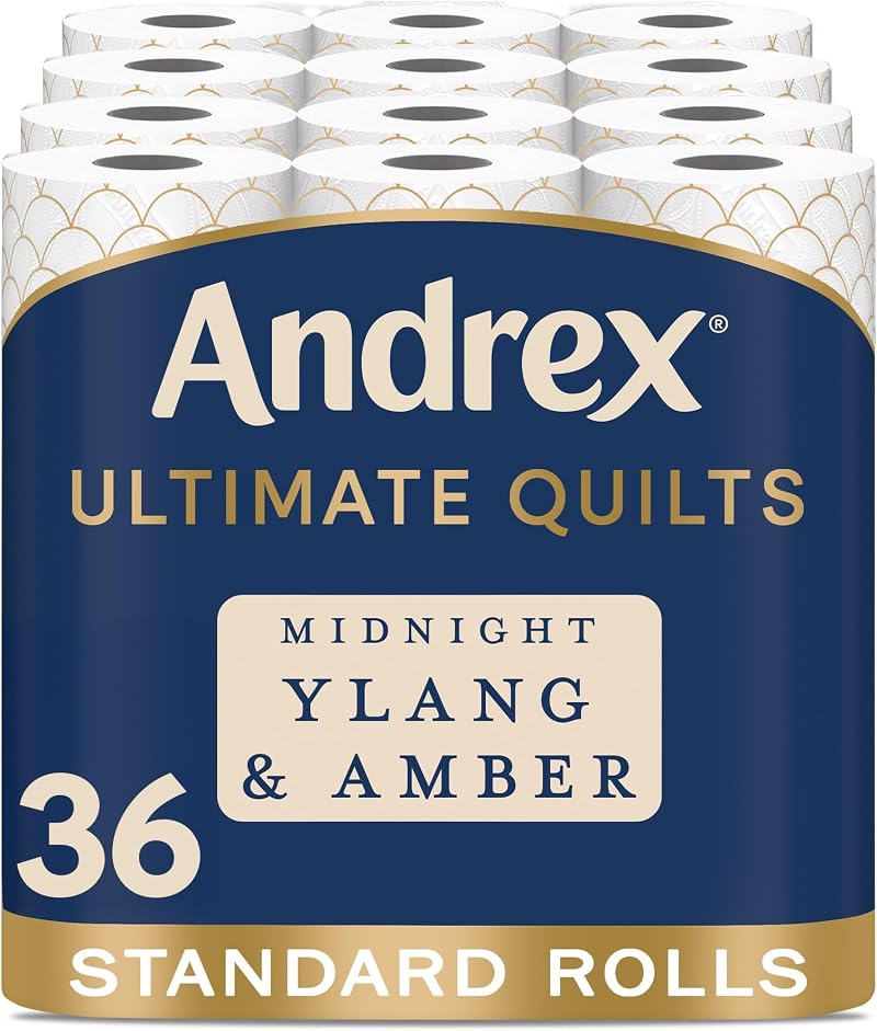 Andrex Ultimate Quilt Toilet Roll 36 3-Ply Midnight Ylang Amber Fragrance