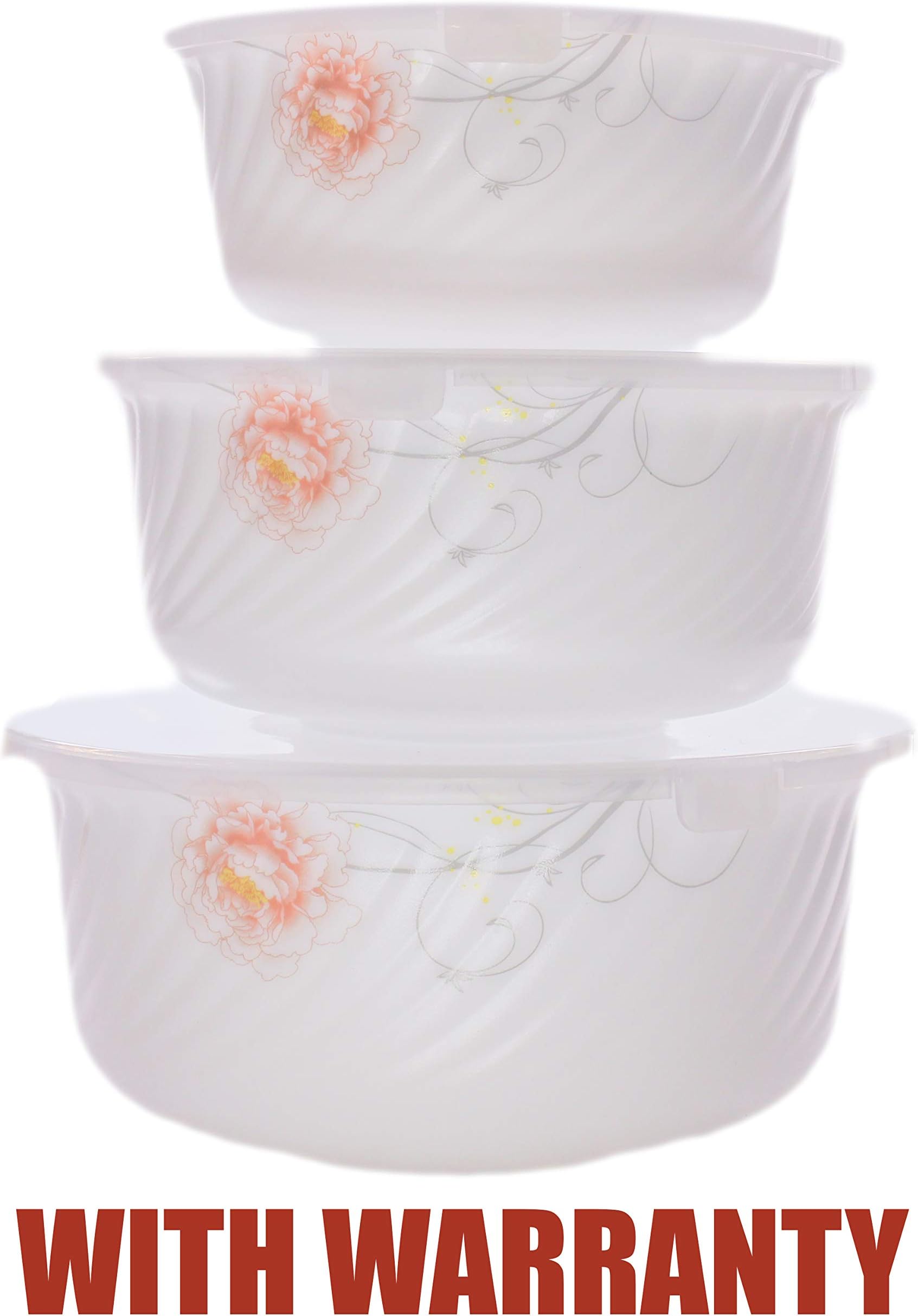 Weird Wolf 3 Piece Bowl Set Microwave Safe (with Lid)