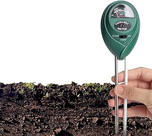 Ruolan Soil Ph Meter for Soil Test Kit with pH Moisture Meter PrecisionTest Soil Ph Plant for Garden Indoor & Outdoor, No Batteries Required