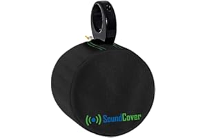 SOUNDCOVER Black Waterproof 600D Marine Wake Tower Speaker Covers – Large (H 14" x W 14" x D 12.8") – Heavy-Duty Weather Protection for Marine, ATV, and Wakeboard Speakers