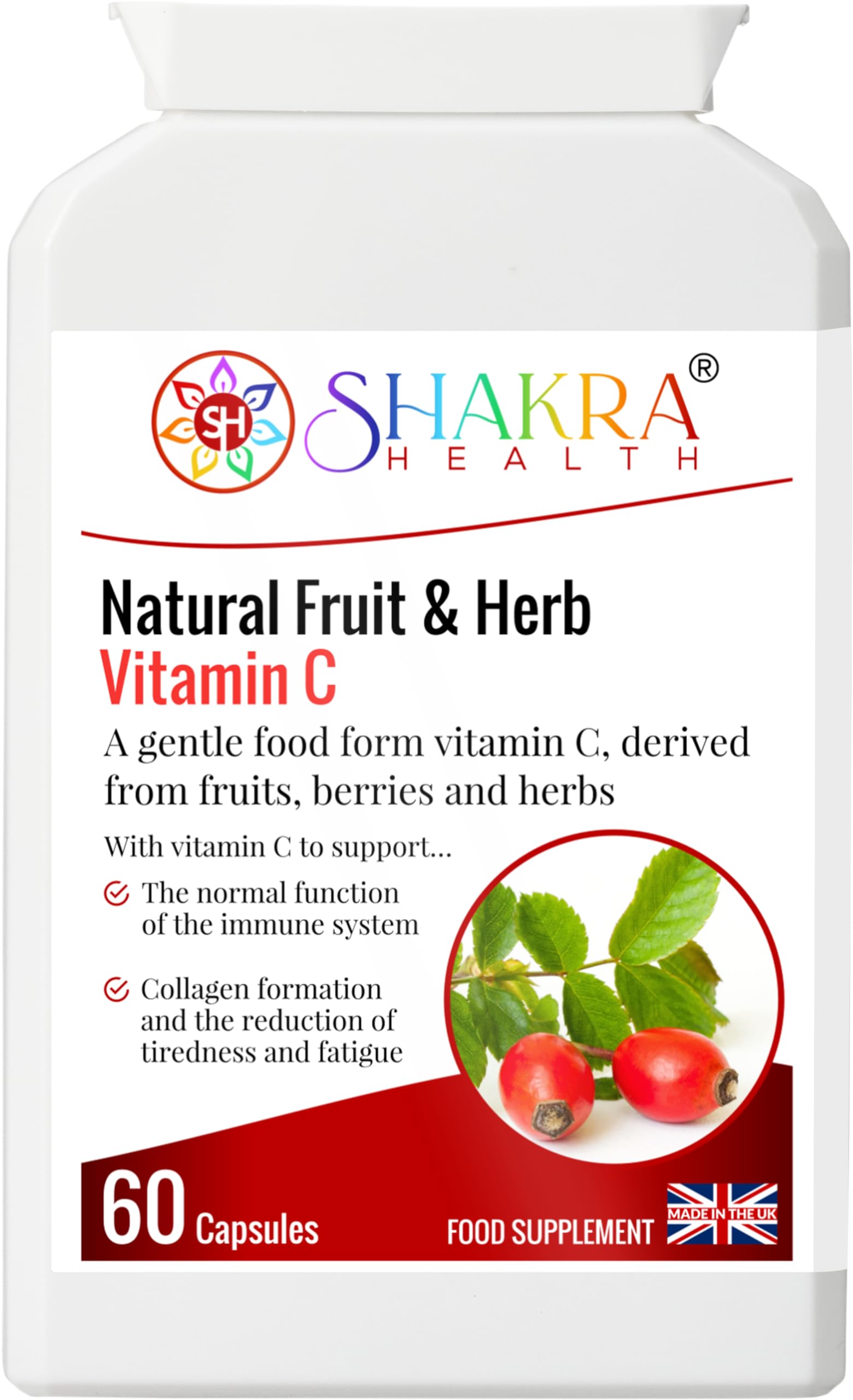 Natural Fruit & Herb Vitamin C | Bespoke Potent & Comprehensive All-in-One Vegan Anti-Oxidant, Kosher Formula. Essential for Optimum Health | Spiritually Aligned Supplements. Shakra Health