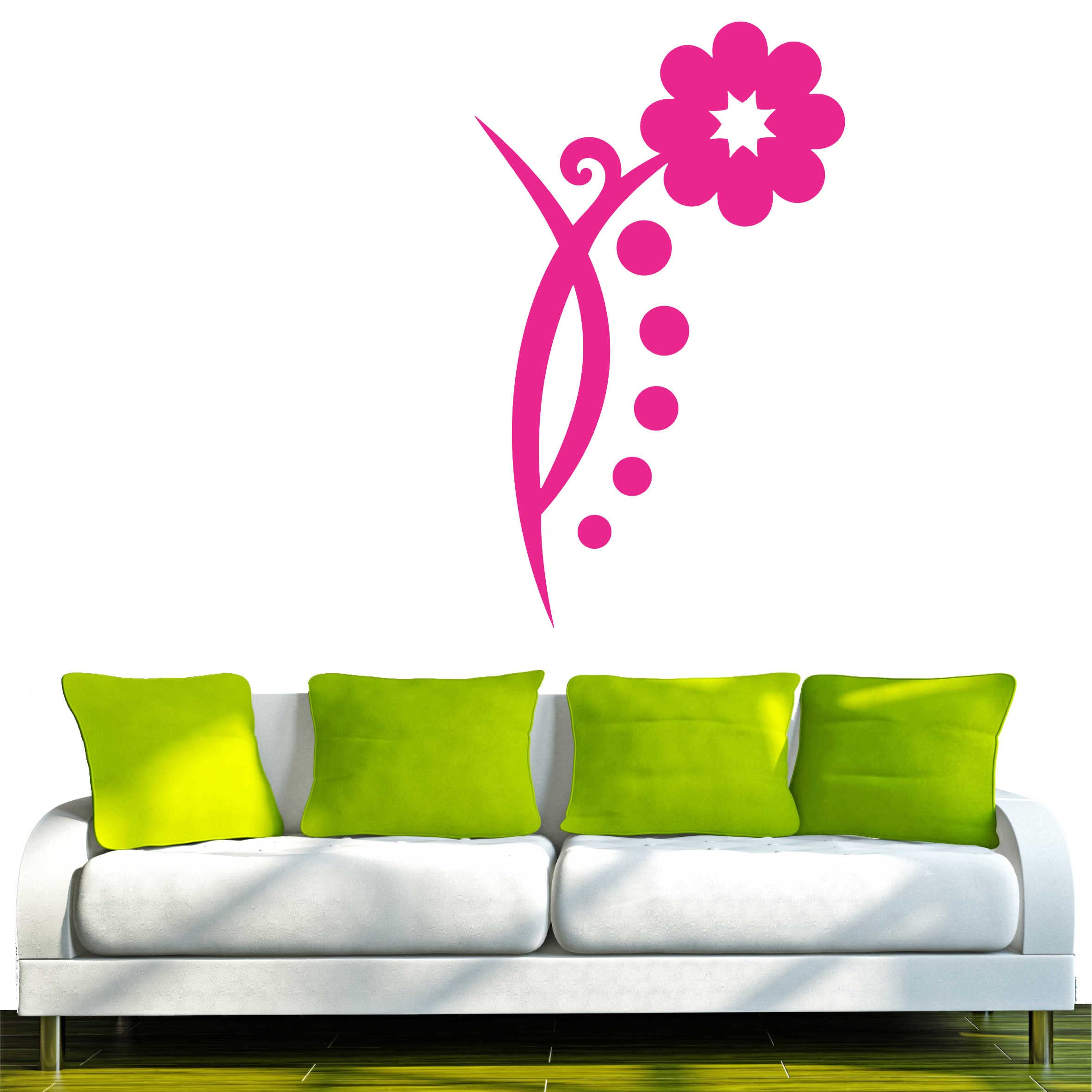 INDIGOS Wall Decal, Vinyl, Pink, 60 x 10 x 10 cm