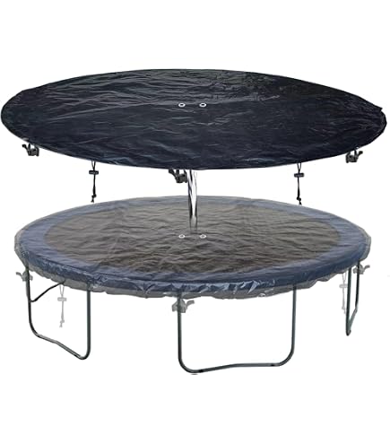 thumbnail image 2 of JumpKing Weather Cover For 14 Ft Round Trampolines – Black Polyester, With Attachment Hooks 2 of 11