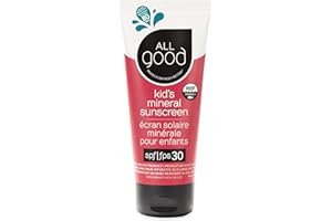 ALL GOOD MAKES EVERYTHING BETTER All Good Baby & Kids Sunscreen Lotion for Face & Body - UVA/UVB Broad Spectrum, SPF 30, Zinc Oxide, Coral Reef Friendly, Water Resistant - Zinc, Shea Butter, Coconut Oil, Aloe (3 oz)